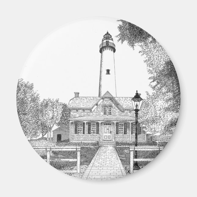 St. Simons Lighthouse Magnet (Front)