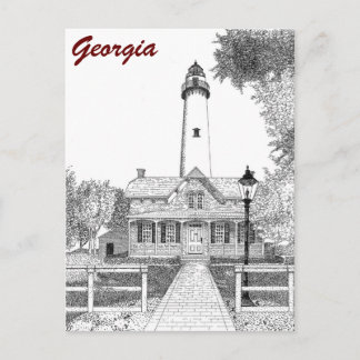 St. Simons Lighthouse Postcard