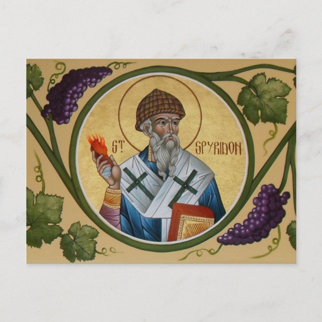 St. Spyridon Prayer Card (Front)