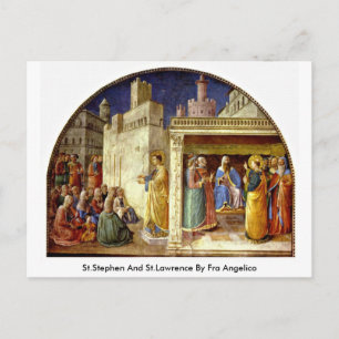 St.Stephen And St.Lawrence By Fra Angelico Postcard
