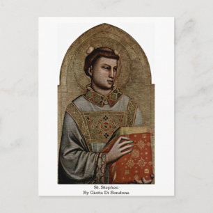 St. Stephen By Giotto Di Bondone Postcard