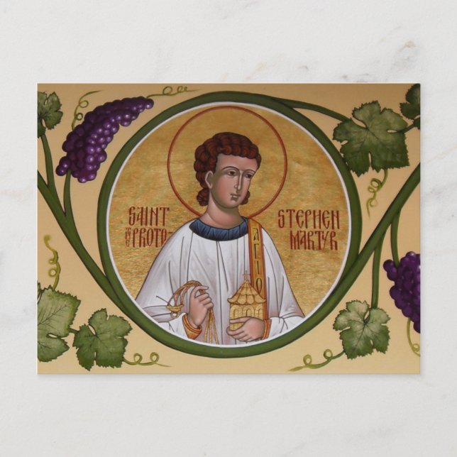 St. Stephen, la carte de prière du protomarate (Devant)
