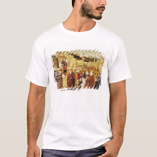 St. Stephen Preaching T-Shirt (Front)