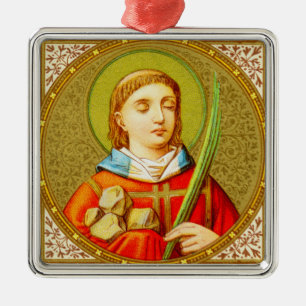 St. Stephen (SNV 26) Premium Square Metal Ornament