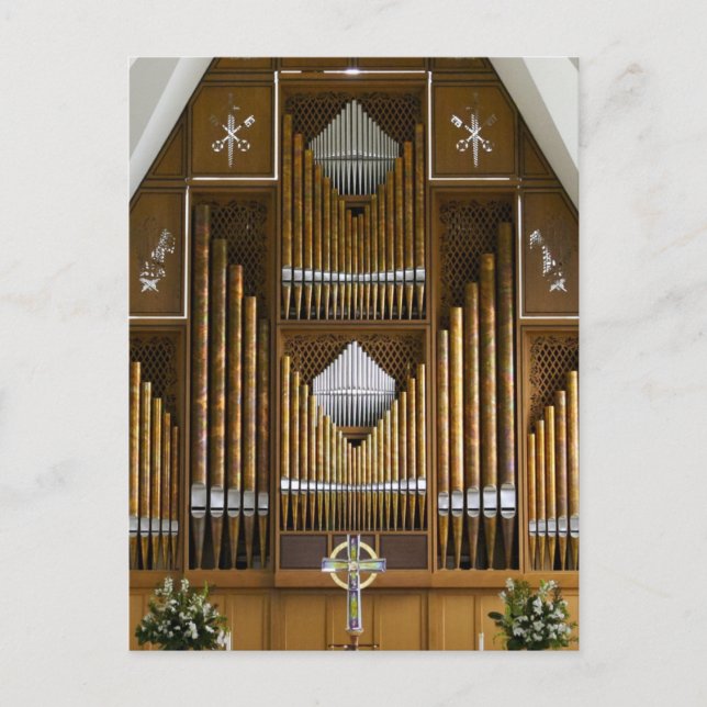 St Stephen's Church organ, Seattle, postcard (Front)