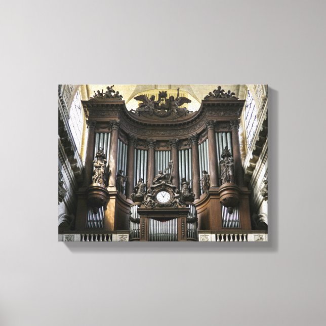 St Sulpice organ Canvas Print (Front)