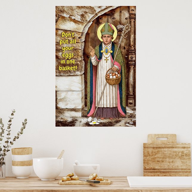 St. Swithin and the Broken Eggs Lesson Poster (Kitchen)
