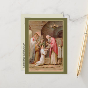 St. Tarcisius Receiving the Eucharist (BL 02) Postcard