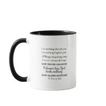 St Teresa d'Avila Citation Mug