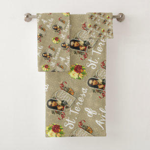 St Teresa de Avila Catholic Saint Therese Bath Towel Set