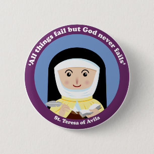 St. Teresa of Avila 2 Inch Round Button