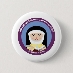 St. Teresa of Avila 2 Inch Round Button