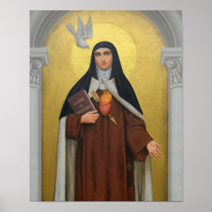 St. Teresa of Avila Carmelite Nun Religious Poster