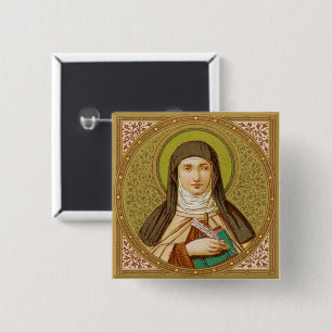 St. Teresa of Avila (SNV 27) Square 2 Inch Square Button
