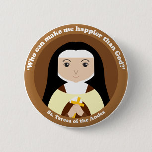 St. Teresa of the Andes 2 Inch Round Button