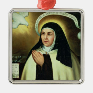 St. Theresa of Avila 1570 Metal Ornament