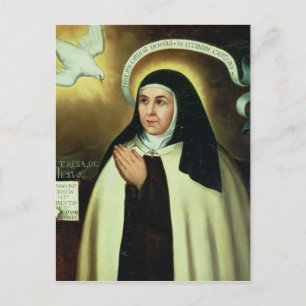 St. Theresa of Avila  1570 Postcard
