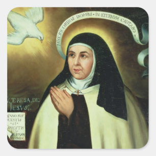 St. Theresa of Avila 1570 Square Sticker