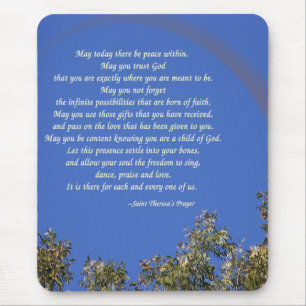 St. Theresa's Prayer Mouse Pad
