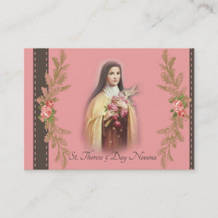 St. Therese 5 Day Novena Prayer Cards