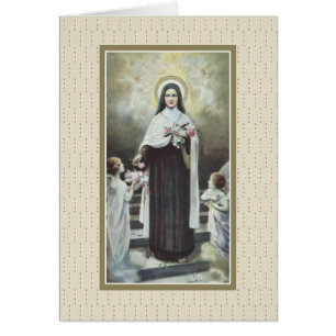 St Therese de l'enfant Jésus peu de fleur