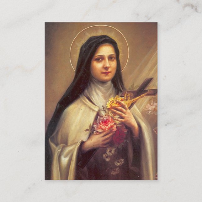 St Therese et carte sainte de St Francis de Sales (Devant)