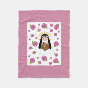 St. Therese Fleece Baby Blanket