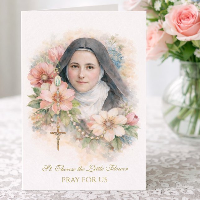 St. Thérèse Holy Rosary “Everything is Grace” Card (Creator Uploaded)