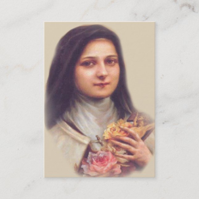 St Therese les cartes saintes de petit Novena de (Devant)