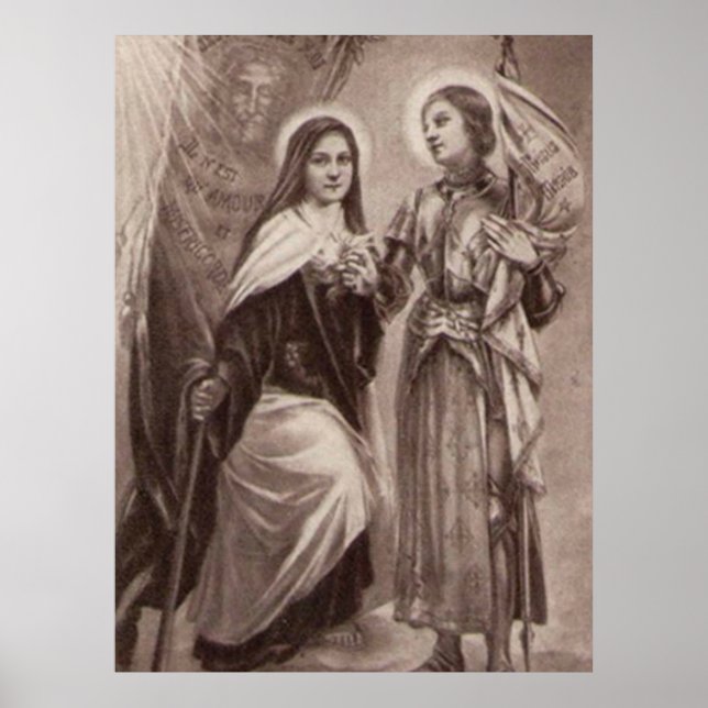 St. Therese of Lisieux Joan of Arc Catholic Saints Poster (Front)