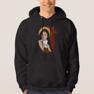 St Therese Of Lisieux Kids Little Flower Rose Cath Hoodie