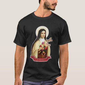 St Therese of Lisieux Kids Little Flower Rose Cath T-Shirt