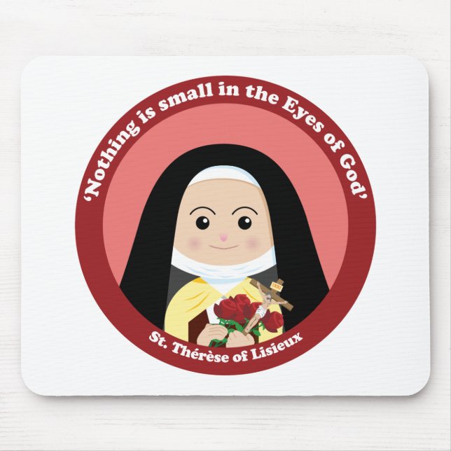 St. Thérèse of Lisieux Mouse Pad (Front)