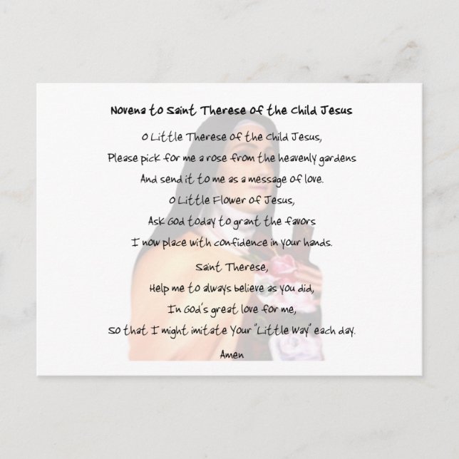 St Therese Postcard (Front)