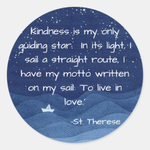 St. Therese Quote Sticker
