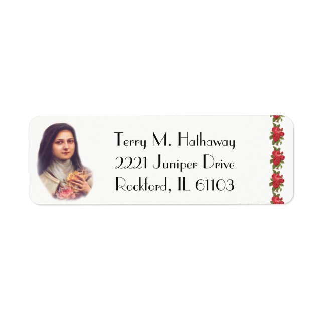 St. Therese the Little Flower Red Roses (Front)