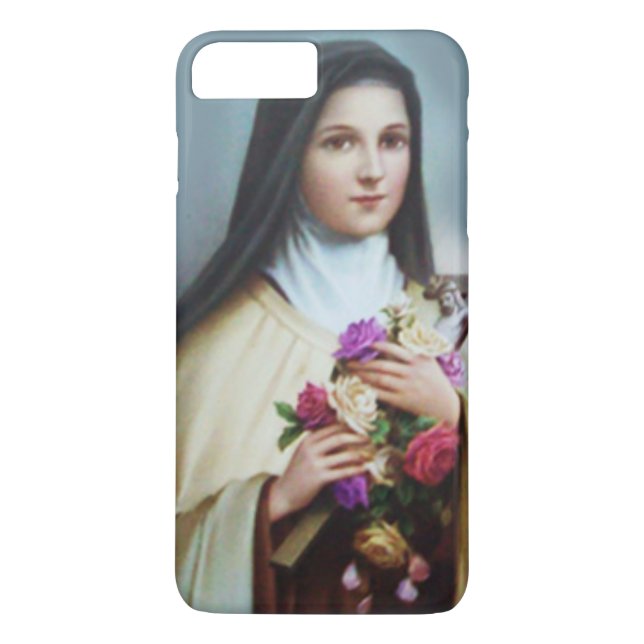 St. Therese the Little Flower Roses Crucifix Case-Mate iPhone Case (Back)