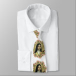 St. Therese the Little Flower Roses Crucifix Tie<br><div class="desc">This beautiful St. Therese tie will help spread devotion to this wonderful saint who showers down roses from Heaven!</div>