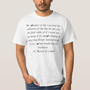 St Therese Uniqueness Quote Shirt