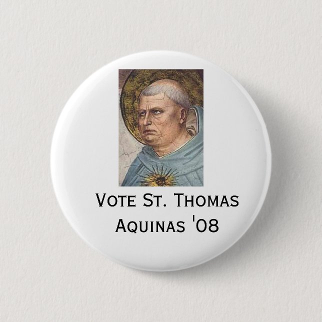 St Thomas Aquinas '08 2 Inch Round Button (Front)