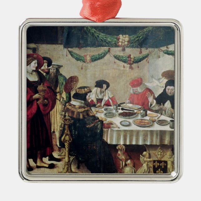 St. Thomas Aquinas  and Louis IX Metal Ornament (Front)