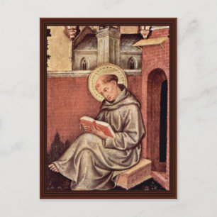 St. Thomas Aquinas By Gentile Da Fabriano Postcard