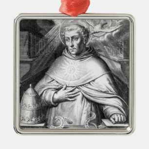St. Thomas Aquinas Metal Ornament