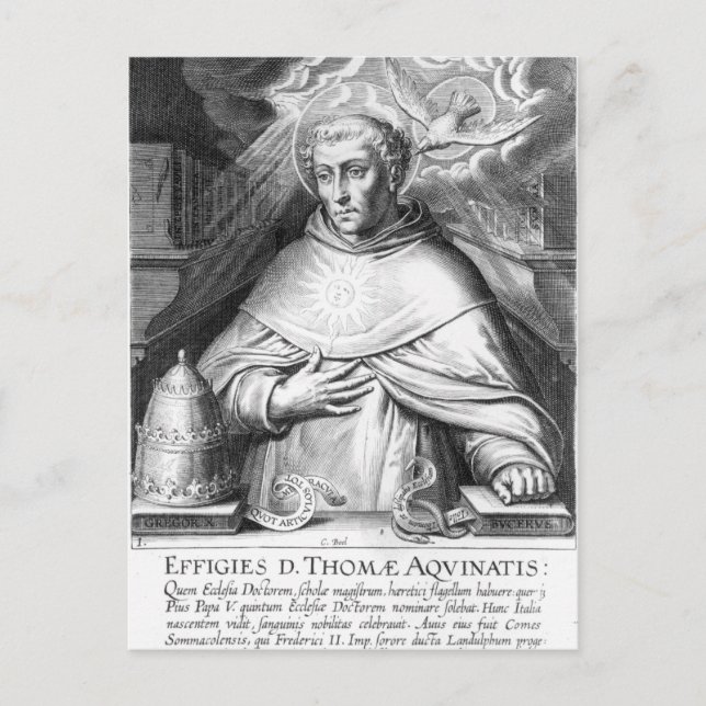 St. Thomas Aquinas Postcard (Front)