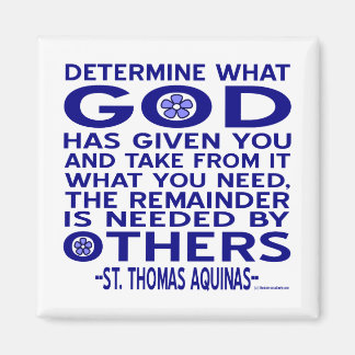 St. Thomas Aquinas Quote Magnet