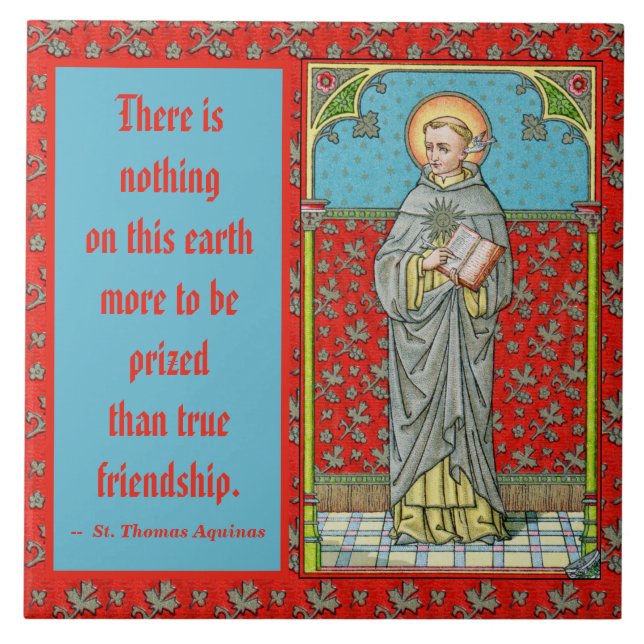 St. Thomas Aquinas (VVP 002) Tile (Front)