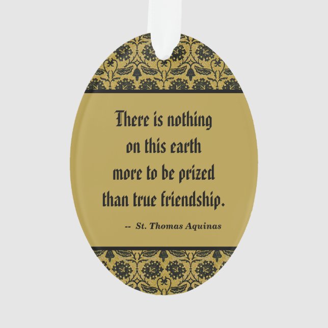 St. Thomas Aquinas (VVP 003) Ornament (Back)