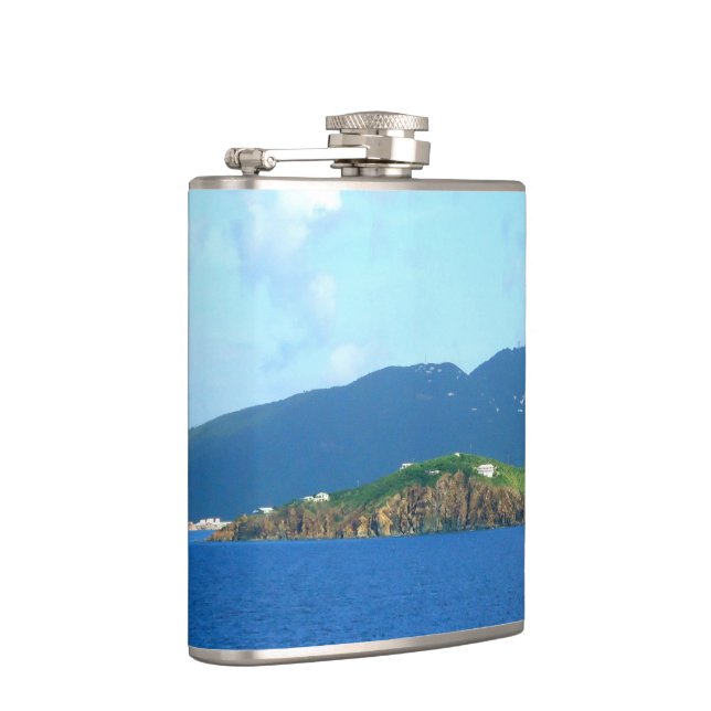 St. Thomas Arrival Hip Flask (Right)