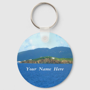 St. Thomas Arrival Personalized Keychain