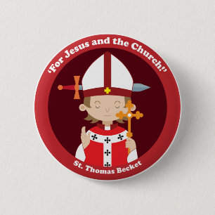 St. Thomas Becket 2 Inch Round Button